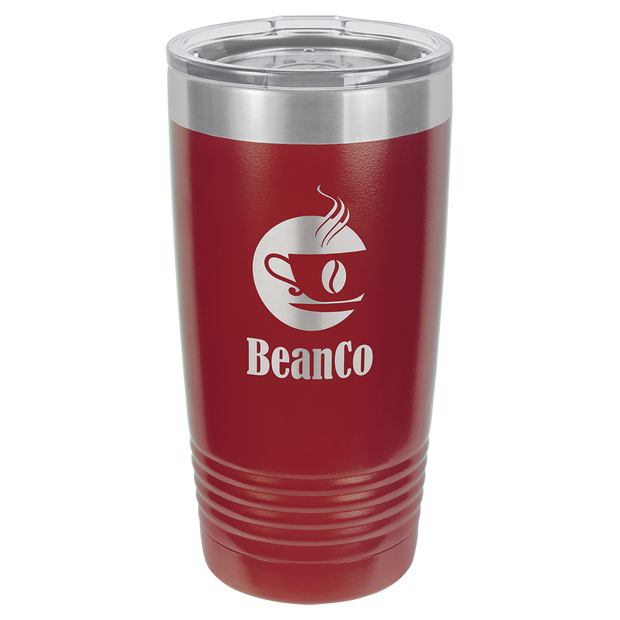 20 oz. Tumbler w/Clear Lid - Apollo Laser