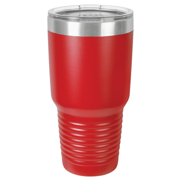 30 oz. Ring Neck Tumbler w/Clear Lid - Apollo Laser