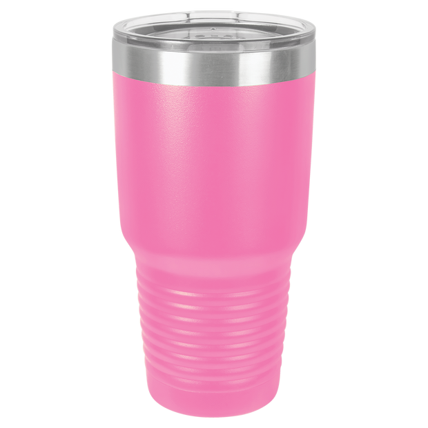 30 oz. Ring Neck Tumbler w/Clear Lid - Apollo Laser