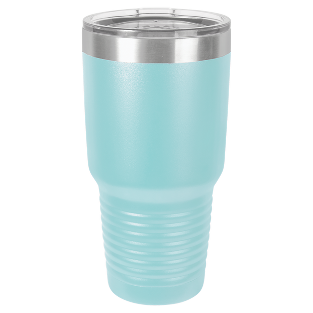 30 oz. Ring Neck Tumbler w/Clear Lid - Apollo Laser