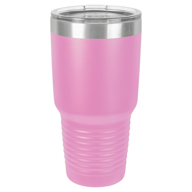 30 oz. Ring Neck Tumbler w/Clear Lid - Apollo Laser