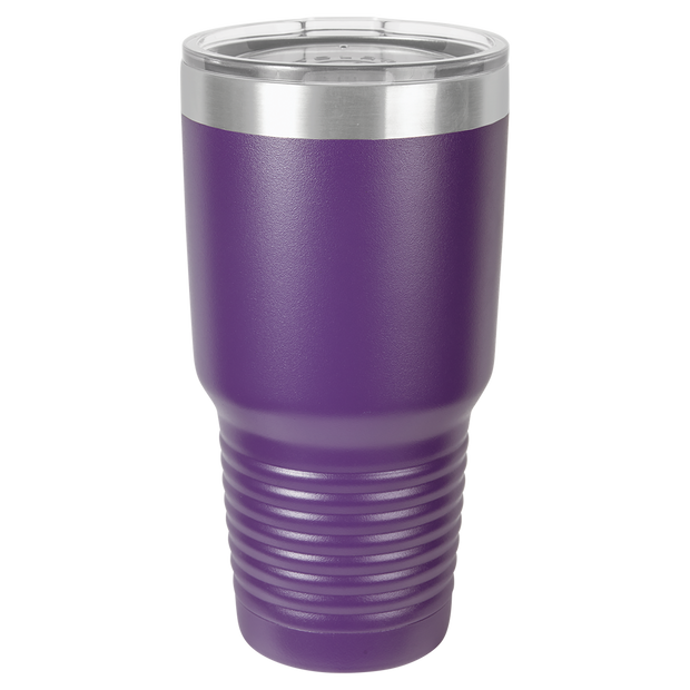 30 oz. Ring Neck Tumbler w/Clear Lid - Apollo Laser