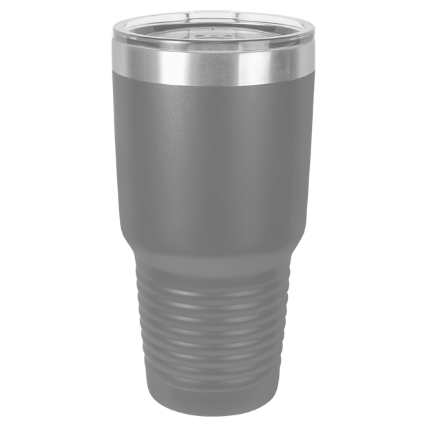 30 oz. Ring Neck Tumbler w/Clear Lid - Apollo Laser