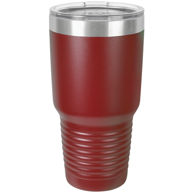 30 oz. Ring Neck Tumbler w/Clear Lid - Apollo Laser