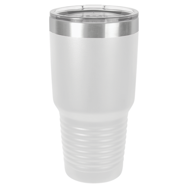 30 oz. Ring Neck Tumbler w/Clear Lid - Apollo Laser