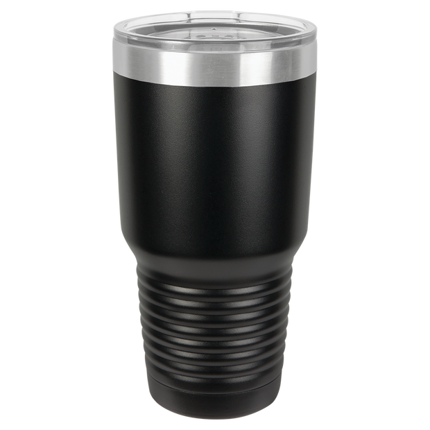 30 oz. Ring Neck Tumbler w/Clear Lid - Apollo Laser