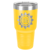 30 oz. Ring Neck Tumbler w/Clear Lid - Apollo Laser