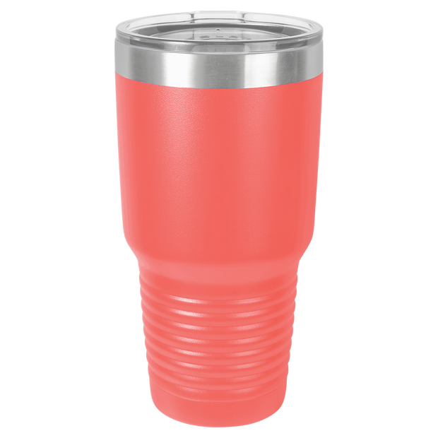 30 oz. Ring Neck Tumbler w/Clear Lid - Apollo Laser