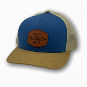 CUSTOM LOGO Trucker Mesh Snapback, Curved Visor - Apollo Laser