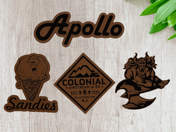 Custom Leather Patches - Apollo Laser