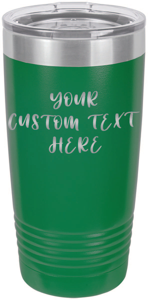 Custom Text Personalized 20 oz Tumbler - Apollo Laser