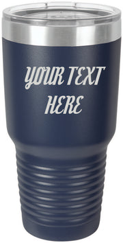 Custom Text Personalized 30 oz Tumbler - Apollo Laser