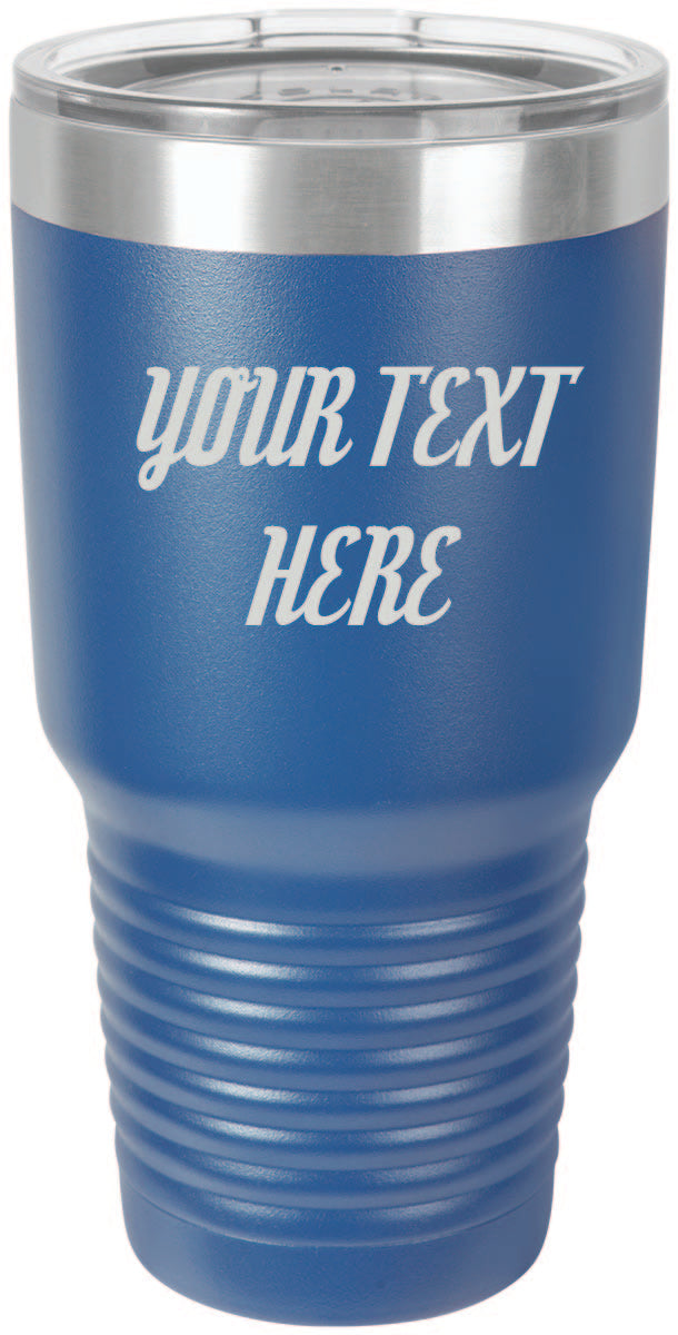 Custom Text Personalized 30 oz Tumbler - Apollo Laser