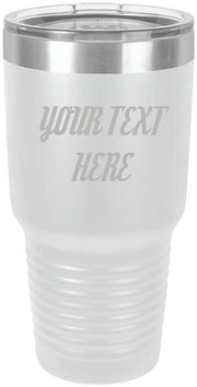 Custom Text Personalized 30 oz Tumbler - Apollo Laser