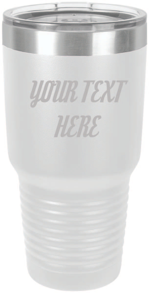 Custom Text Personalized 30 oz Tumbler - Apollo Laser